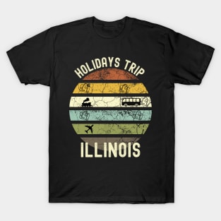 Holidays Trip To Illinois, Family Trip To Illinois, Road Trip to Illinois, Family Reunion in Illinois, Holidays in Illinois, Vacation in T-Shirt